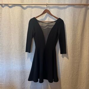 American Apparel Black Backless Dress